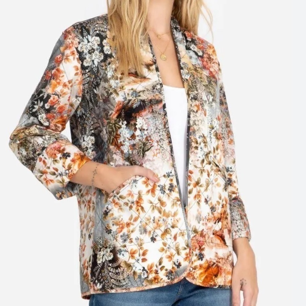 JOHNNY WAS CALME Asian blend Quilted Jacket NWT
